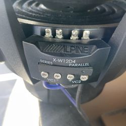 Alpine x Series 12" subwoofer with dual 4-ohm voice coils