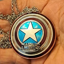 Captain America Shield Pendant Necklace