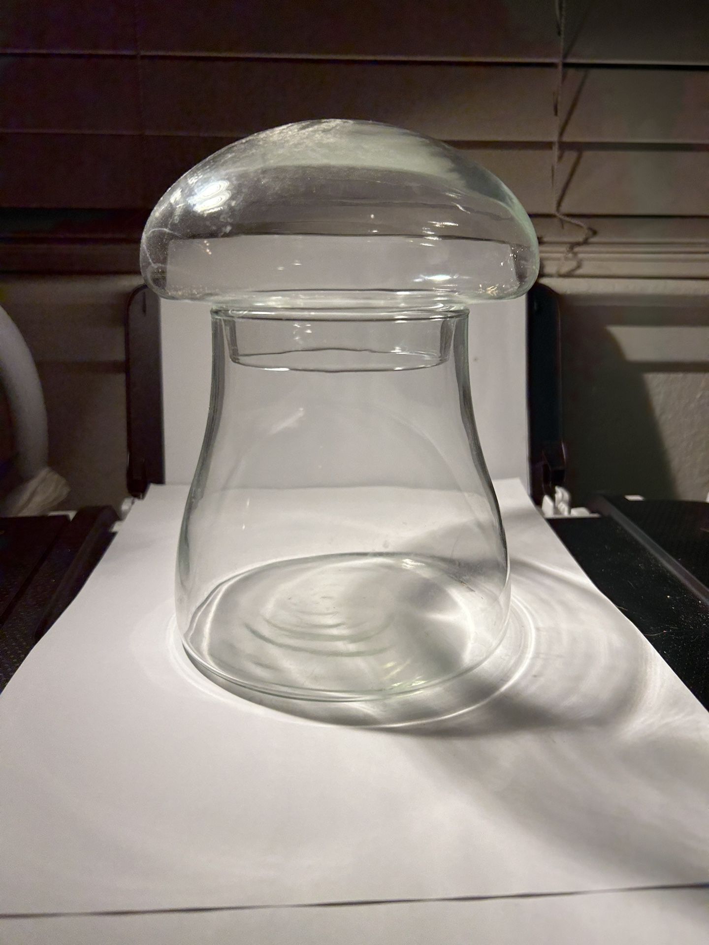 Vintage Libby Glass Mushroom Canister