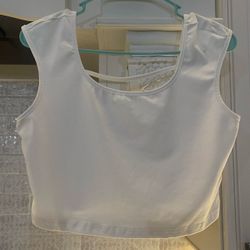white crop top
