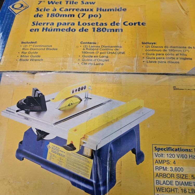 7 Inch Wet Tile Saw Portable for Sale in Bakersfield CA OfferUp