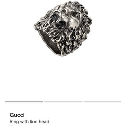 Gucci lion ring