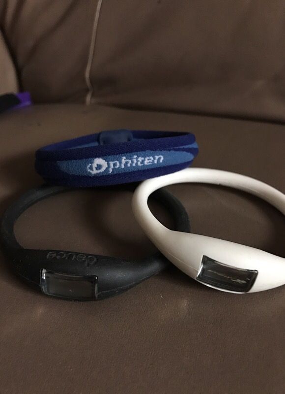 Phiten and Duece men's bracelets