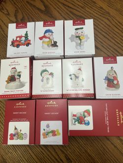 Bundle Of Collectable Hallmark Ornaments 