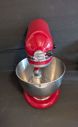 Kitchen Aid Mixer Red with 4 Attachments