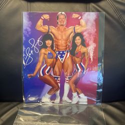 Lex Luger Custom 11x14 Autograph (Coa) 