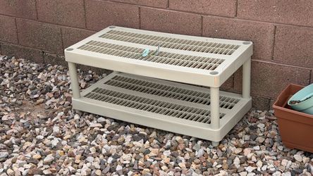 Tier Plastic Utility Shelf Rack