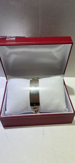 Gold  ID Chain Link Bracelet