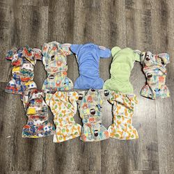 Set Of 9 Blueberry Newborn  Simplex Cloth Diaper All In One