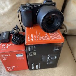 Sony Alpha A6400 24.2MP With Sony 50mm F 1.8 Lens