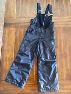 Kids Black Snow Bib Pants