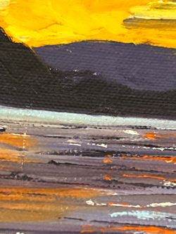 MARK AKINS Original Abstract Landscape Oil Painting on Canvas