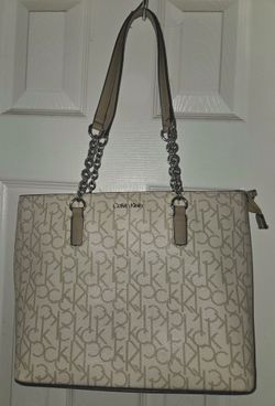 Calvin Klein Monogram Tote Bag with Cardholder