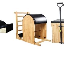Pilates Chair, Spine Corrector And Ladder Barrel