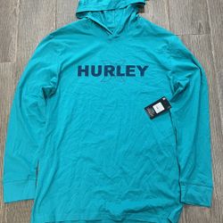 Hurley Teal Hoodie Tee