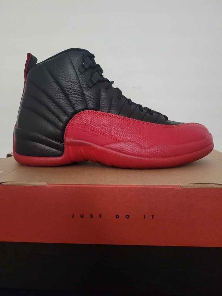 Air Jordan 12 Retro Flu Game (2025) Black/Red ✅️ Size 9.5 Men's 🆕️ DS, Brand New, 1000% Authentic Guaranteed 🔸️Nike AJ12 XII 🔥🔥🔥