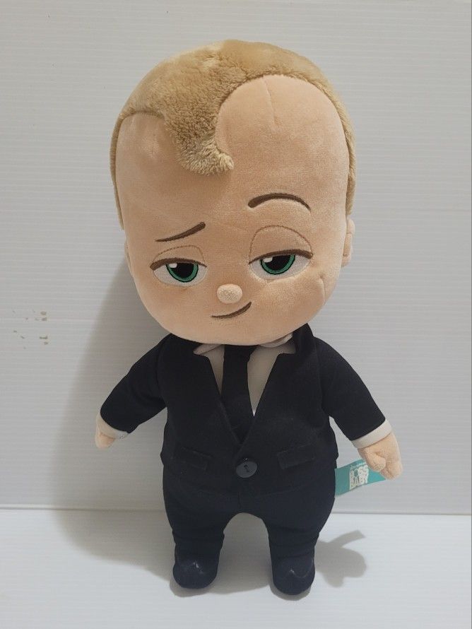 Boss Baby Plush Toy Doll Suit Baby 13" inches Plush Stuffed Toy Great Condition.