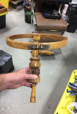 Antique Wooden Needlework Stand