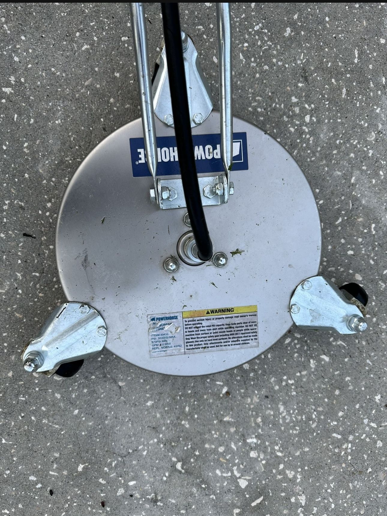 Power Horse Deck Scrubber