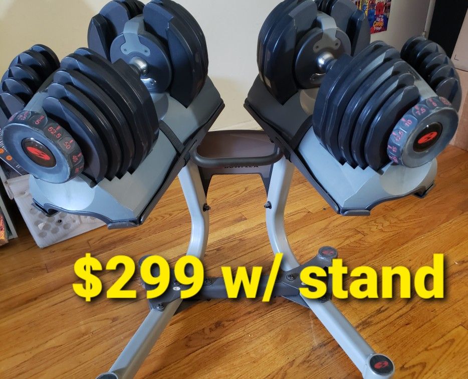 Bowflex Selectech 552 Adjustable Dumbells with Stand