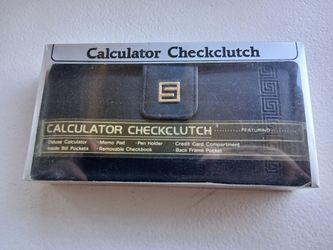 Vintage Calculator Checkclutch Wallet in Box