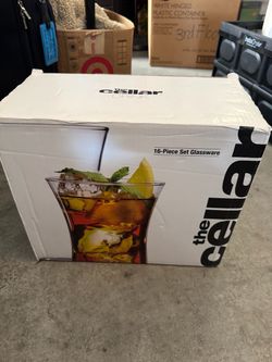 The Cellar Drink 16-Piece Glassware Set