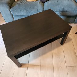 Black-brown Table, 35 3/8x21 5/8 "