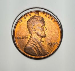 1949-D Lincoln Wheat Penny About Uncirculated Condition