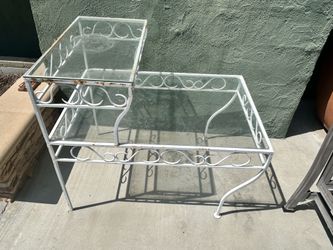 Vintage cast iron patio table