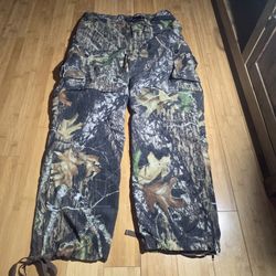 Gander Mountain Guide Series Camo Hunting Pants Mens L Mossy Oak Zip Off Shorts