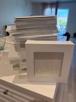 White Bakery Boxes with Window
