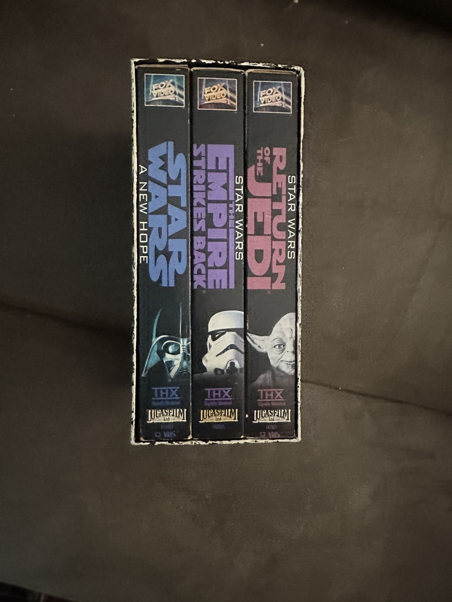 Star Wars trilogy VHS tapes