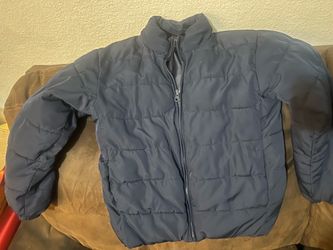 Navy Blue Puffer Jacket