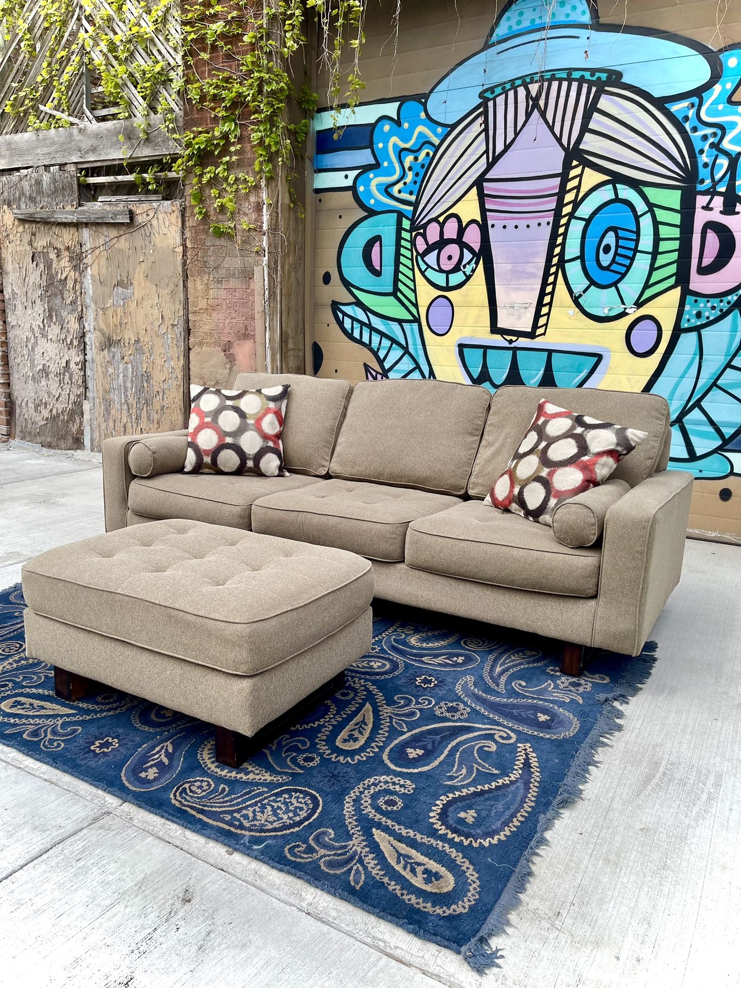 Treylan by Ashley Sofa With Ottoman(Delivery Available)