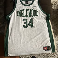 Nike 1996 Paul Pierce Inglewood HS Basketball Jersey White/green 3XL