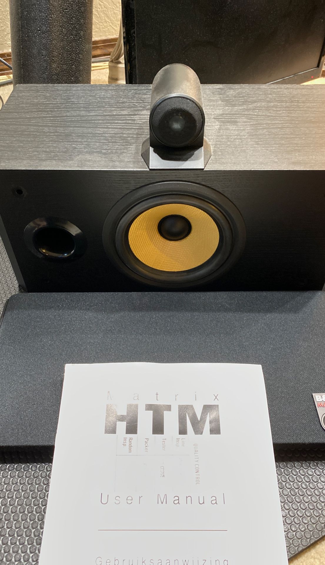 Bower Wilkins matrix htm center speaker