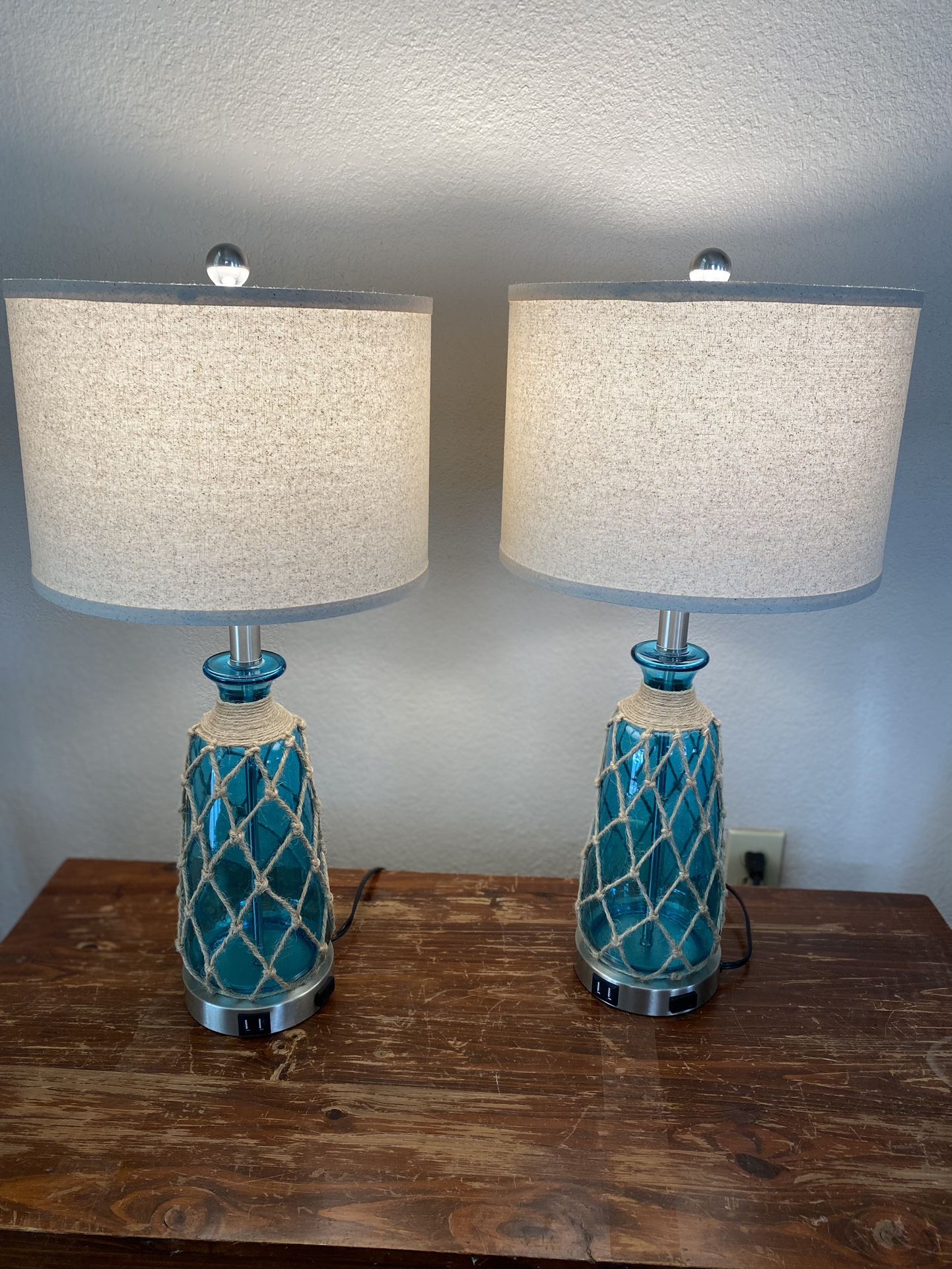 Coastal Table Lamp Set
