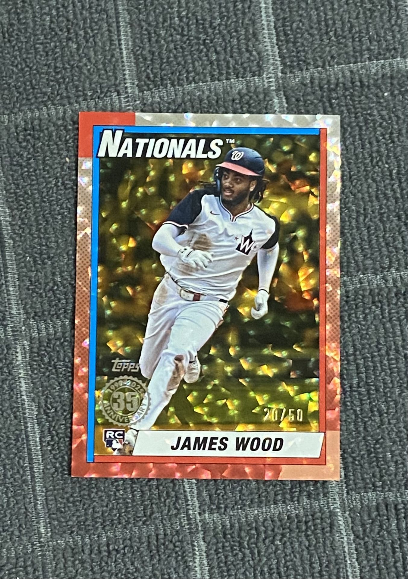 Washington Nationals James Wood Rookie Card #/50
