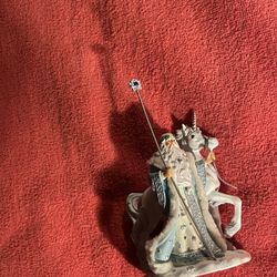 ICY ENCHANTMENT LEGENDS OF MYTH AND MAGIC WIZARD UNICORN FIGURINE STATUE 