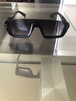 MANIÈRE DE VOIR HALF RIM ACETATE SUNGLASSES - BLACK/GREY