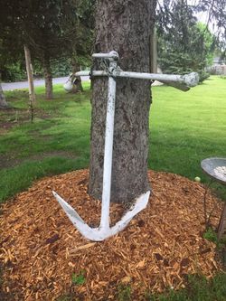 Navy Ship Boat Anchor. Real Deal. 5 foot. 150 to 200 pounds. $150 for Sale  in Union Grove, WI - OfferUp