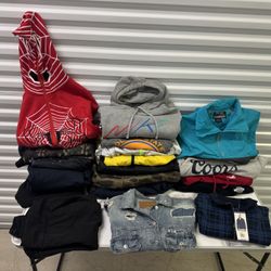 Men’s  Jackets Sweaters Hoodies 19 Pieces For $100