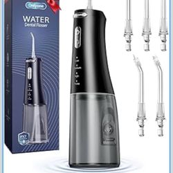 New Onlyone Rechargeable Cordless Water Flosser with Adjustable Water Pressure for Daily Oral Care, Power Dental Flosser for Home and Travel Use, Port
