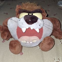 Vintage Taz Looney Tunes Plush 1997 Talking Vibrating Tazmanian Devil $25