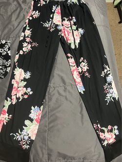 SLEEPWEAR PANTS, FLORAL PRINT