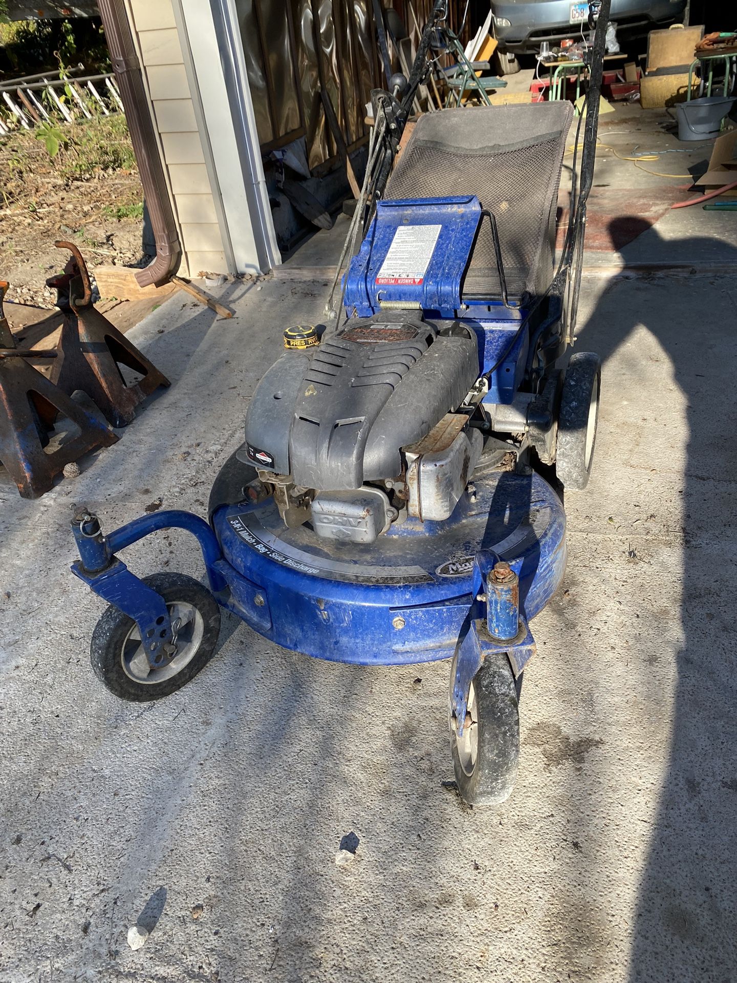 Mack Mower with 6 1/2 hp Briggs & Stratton engine