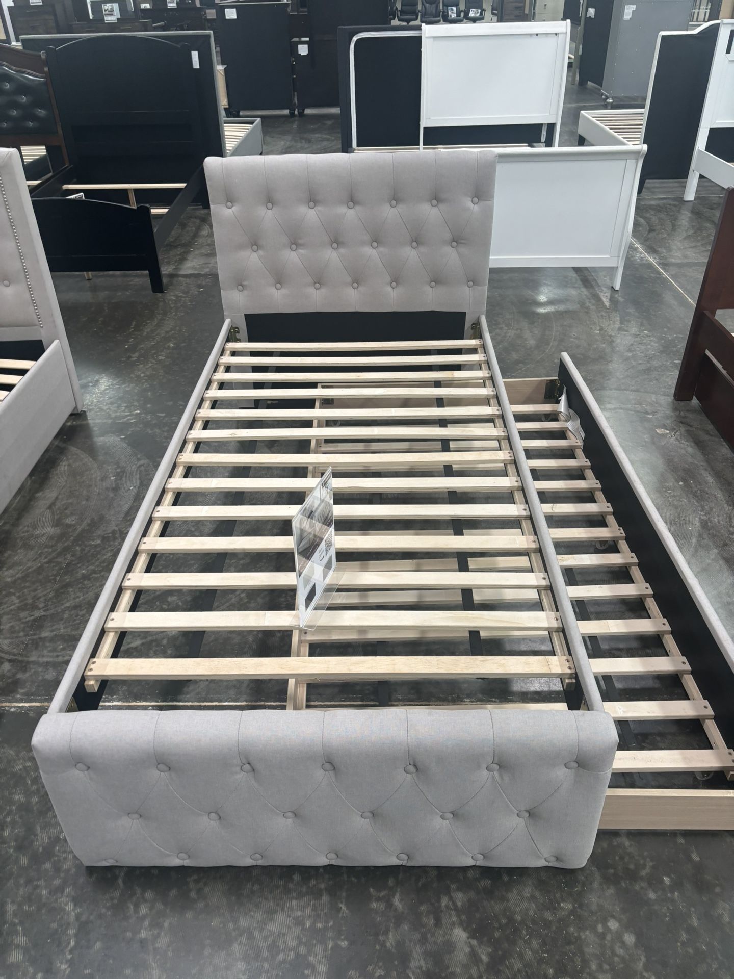 Twin Over Size Bed Frame With Mattress