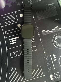 Apple Watch Ultra with Black Ocean Band