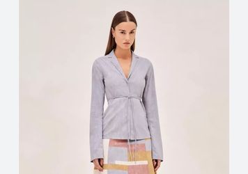Alexis Nico Top Suede Blue Jacket XS