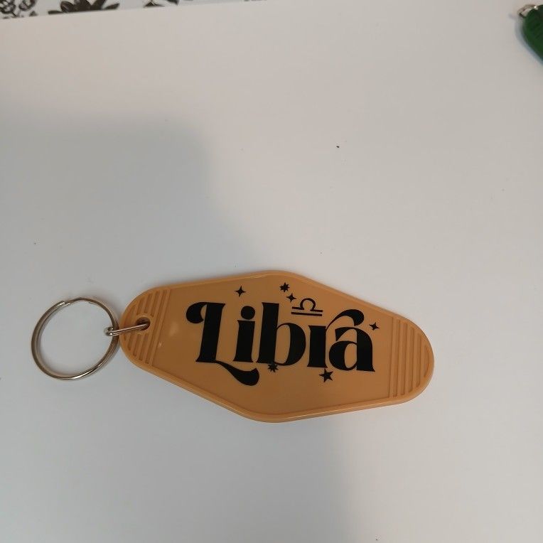 Hotel Key Zodiac Sign Keychain